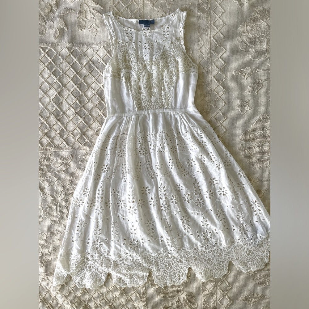 Anthropologie Windward Eyelet Dress XS